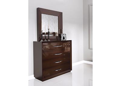 Image for Carmen Beige & Walnut Single Dresser