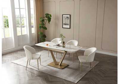 Image for 109 Table Golden with 2107 Chairs SET