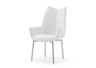 Image for 1218 Swivel Dining Chair White SET