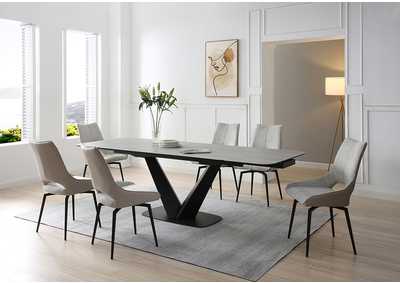 Image for 9189 Table with 1239 Swivel Beige Chairs SET