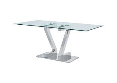 Image for White Zz Dining Table 160