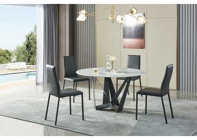 Image for 102 Marble Dining Table with 196 Chair SET