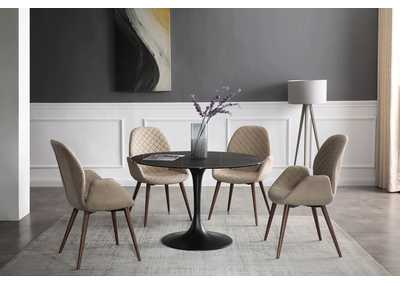 Image for 9088 Ceramic Dining Table with 1233 Chairs SET