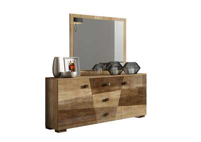 Image for Brown/Wenge/Walnut, Grey/Silver, Light Beige Picasso 3 Door Buffet