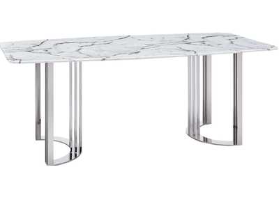 Image for 131 Silver Marble Dining Table SET