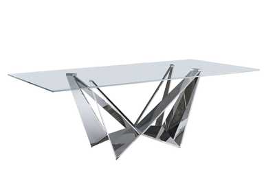 Image for White, Grey/Silver 2061 Table Set