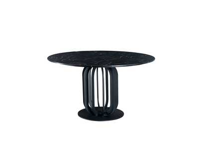 Image for Black, Grey/Silver, Marble  315 Dining Marble Table Set