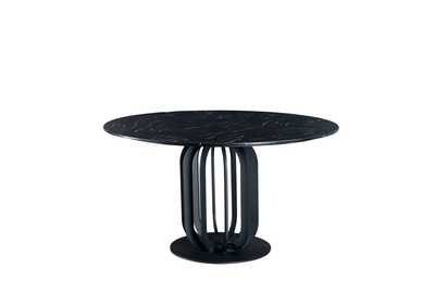 Image for Black, Grey/Silver, Marble  315 Dining Table