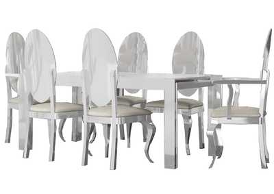 Image for Carmen White Dining Table SET