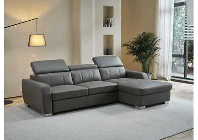 Image for 1822 Grey Sectional Right with Bed SET