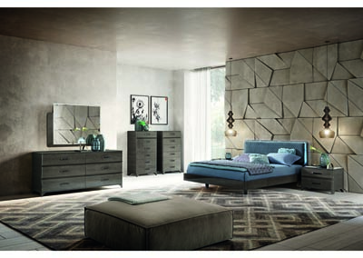 Image for Maia Beige, Blue & Brown Queen Bed