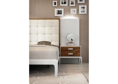 Image for Malaga Beige & White Nightstand