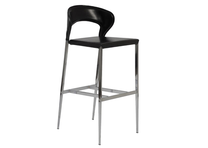 Mohan Black Barstool,EuroStyle