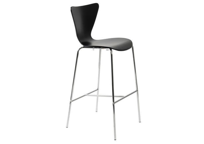 Tessa Black Bar Chair - Set of 2,EuroStyle