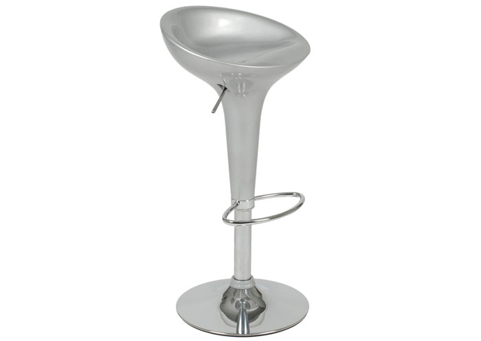 Andrea Silver Adjustable Barstool,EuroStyle