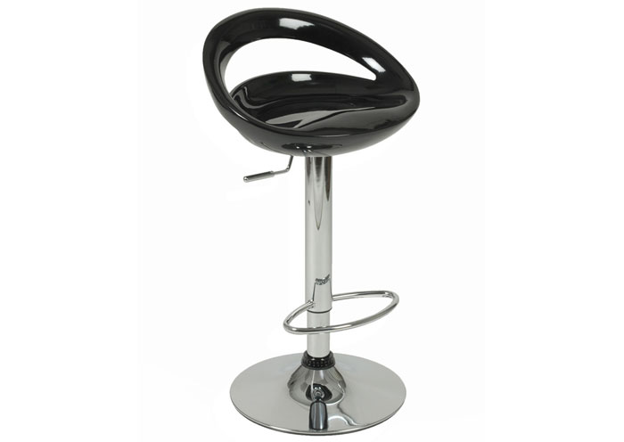 Alex Black Adjustable Barstool,EuroStyle