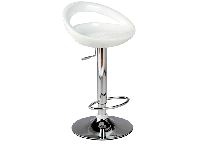 Alex White Adjustable Barstool,EuroStyle