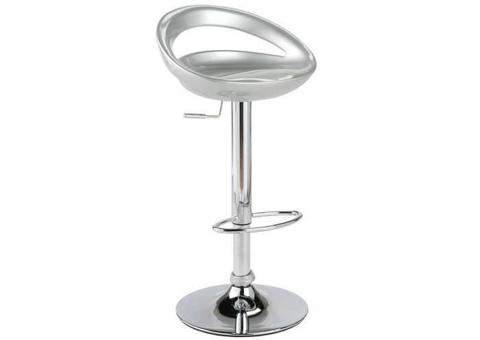 Alex Silver Adjustable Barstool,EuroStyle