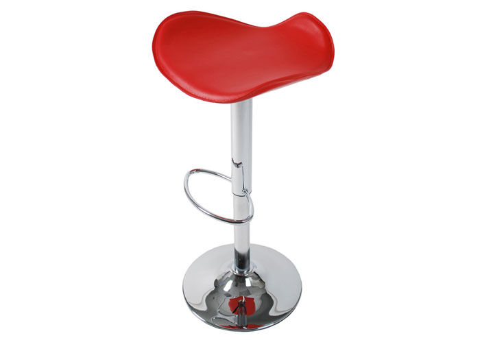 Romero Red Adjustable Bar/Counter Stool,EuroStyle