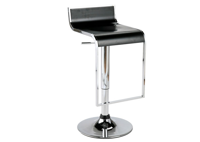 Foster Adjustable Black Barstool,EuroStyle