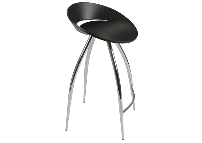 Rufino Black Counter Stool,EuroStyle