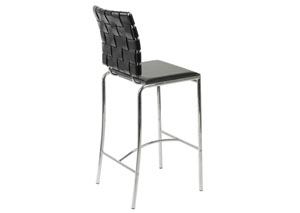 Image for Carlsen Black Counter Chair - Set of 2