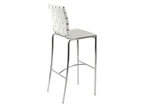 Image for Carlsen White Bar Chair - Set of 2