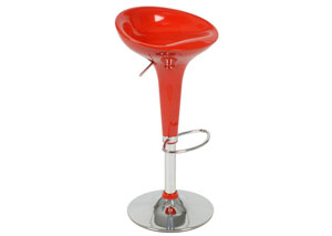 Image for Andrea Red Adjustable Barstool