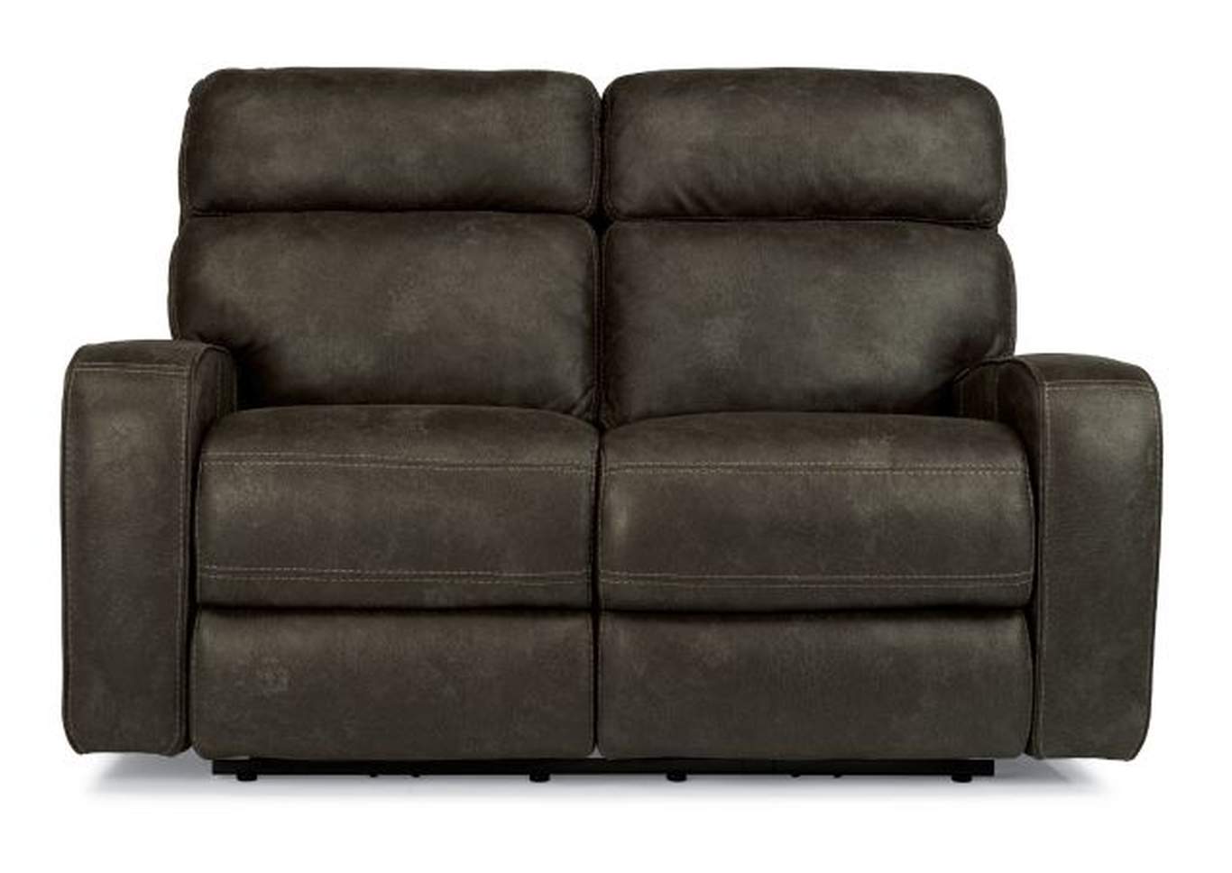 Tomkins Park Steel Power Reclining Loveseat with Power Headrests,Flexsteel