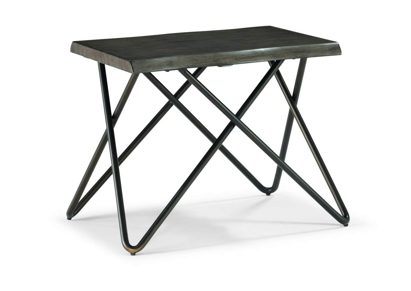 Shadow Distressed Grey End Table,Flexsteel