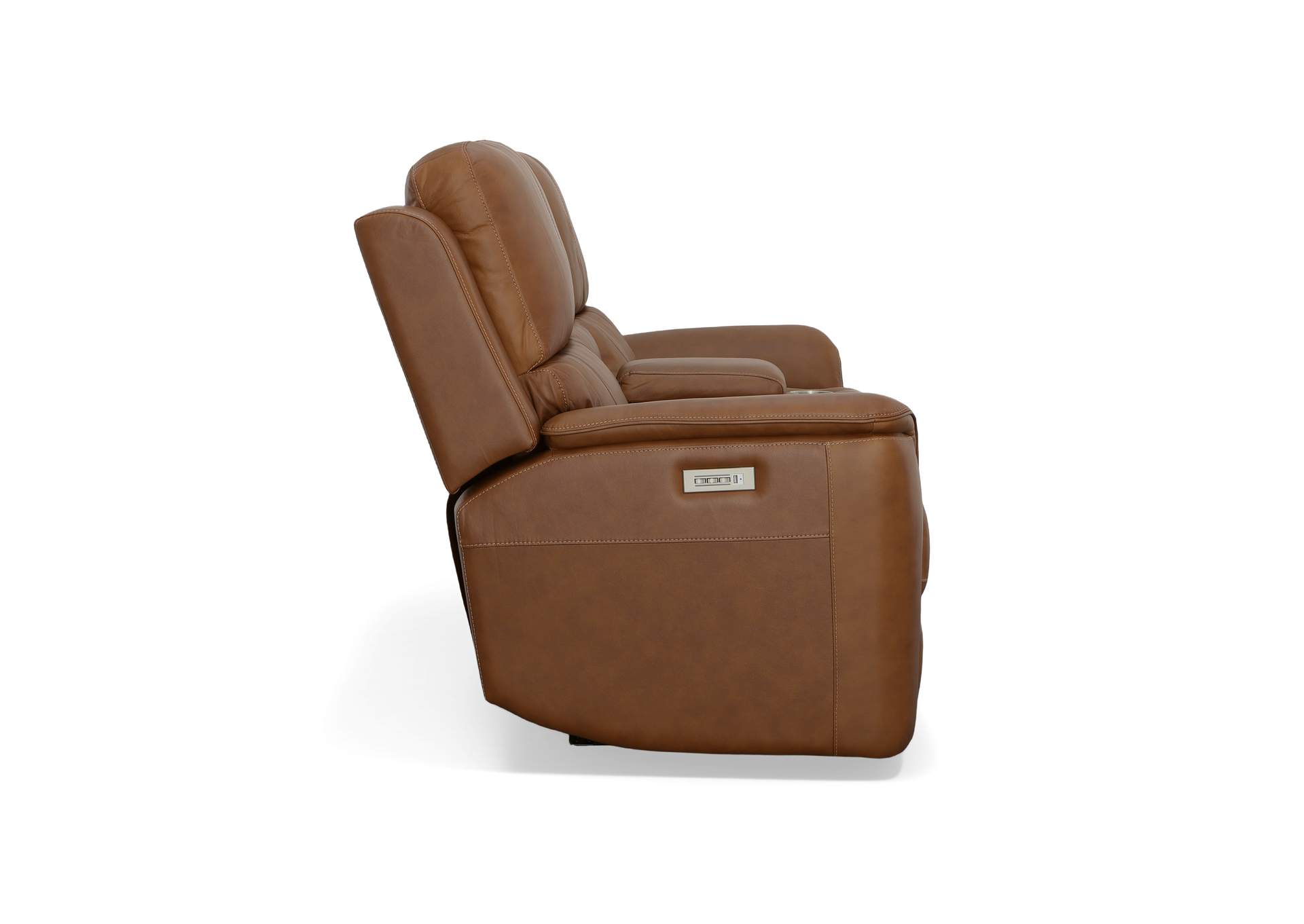 Henry Power Reclining Loveseat With Console & Power Headrests & Lumbar,Flexsteel