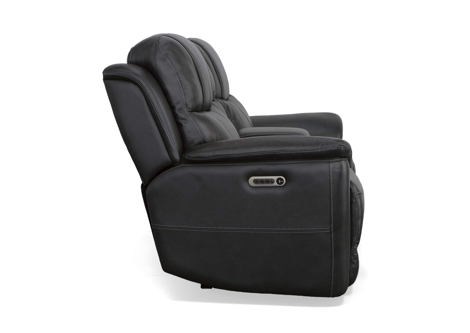 Crew Power Reclining Loveseat With Console, Power Headrests & Lumbar,Flexsteel