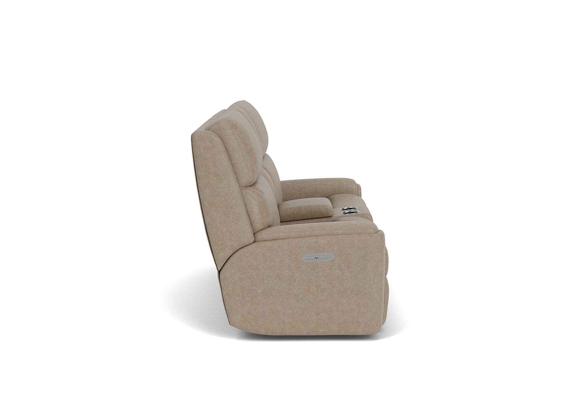 Rio Power Reclining Loveseat With Console & Power Headrests,Flexsteel