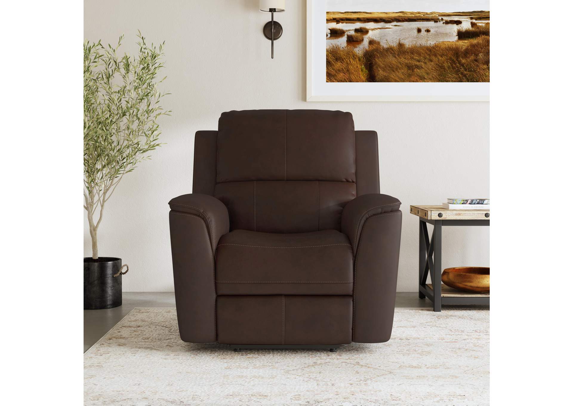 Henry Power Recliner With Power Headrest & Lumbar,Flexsteel