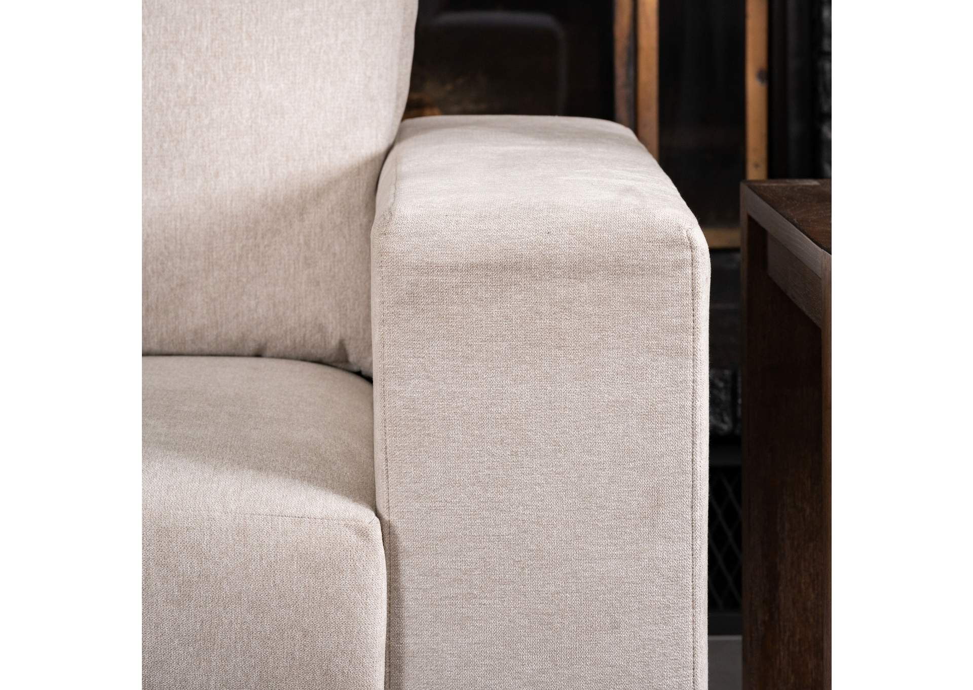 Flex 5 - Seat Sectional With Narrow Arm And Ottoman,Flexsteel