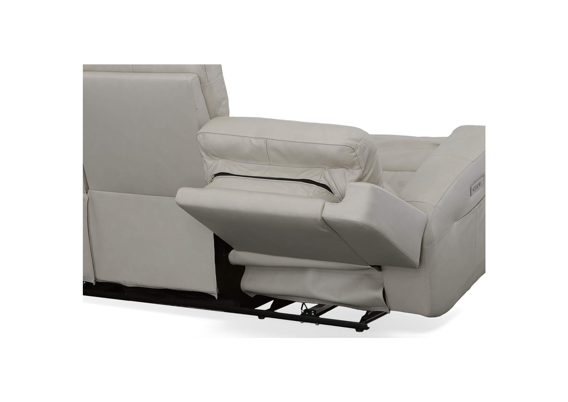 Barnett Power Reclining Sofa With Power Headrests & Lumbar,Flexsteel