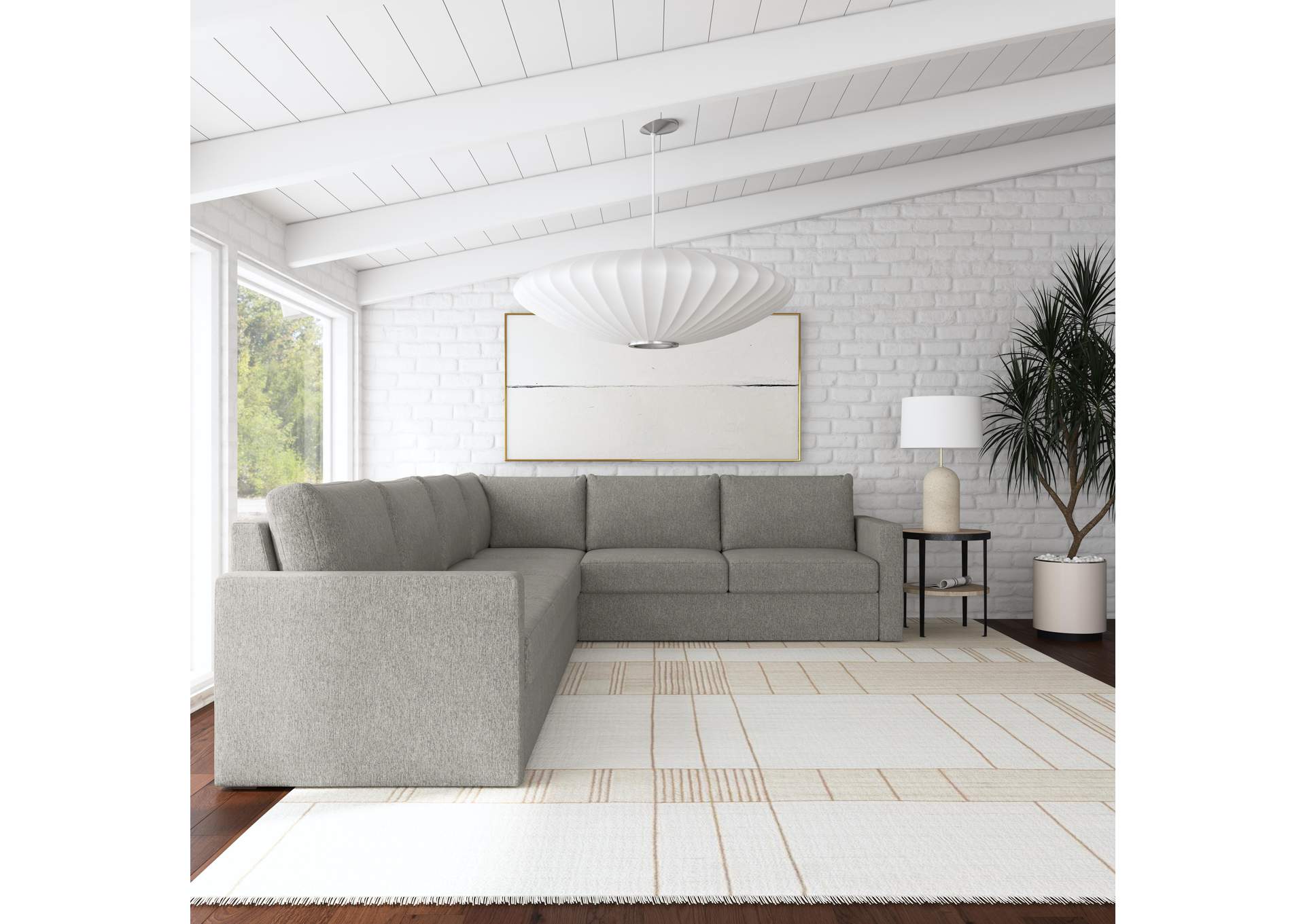 Flex 6 - Seat Sectional With Standard Arm,Flexsteel