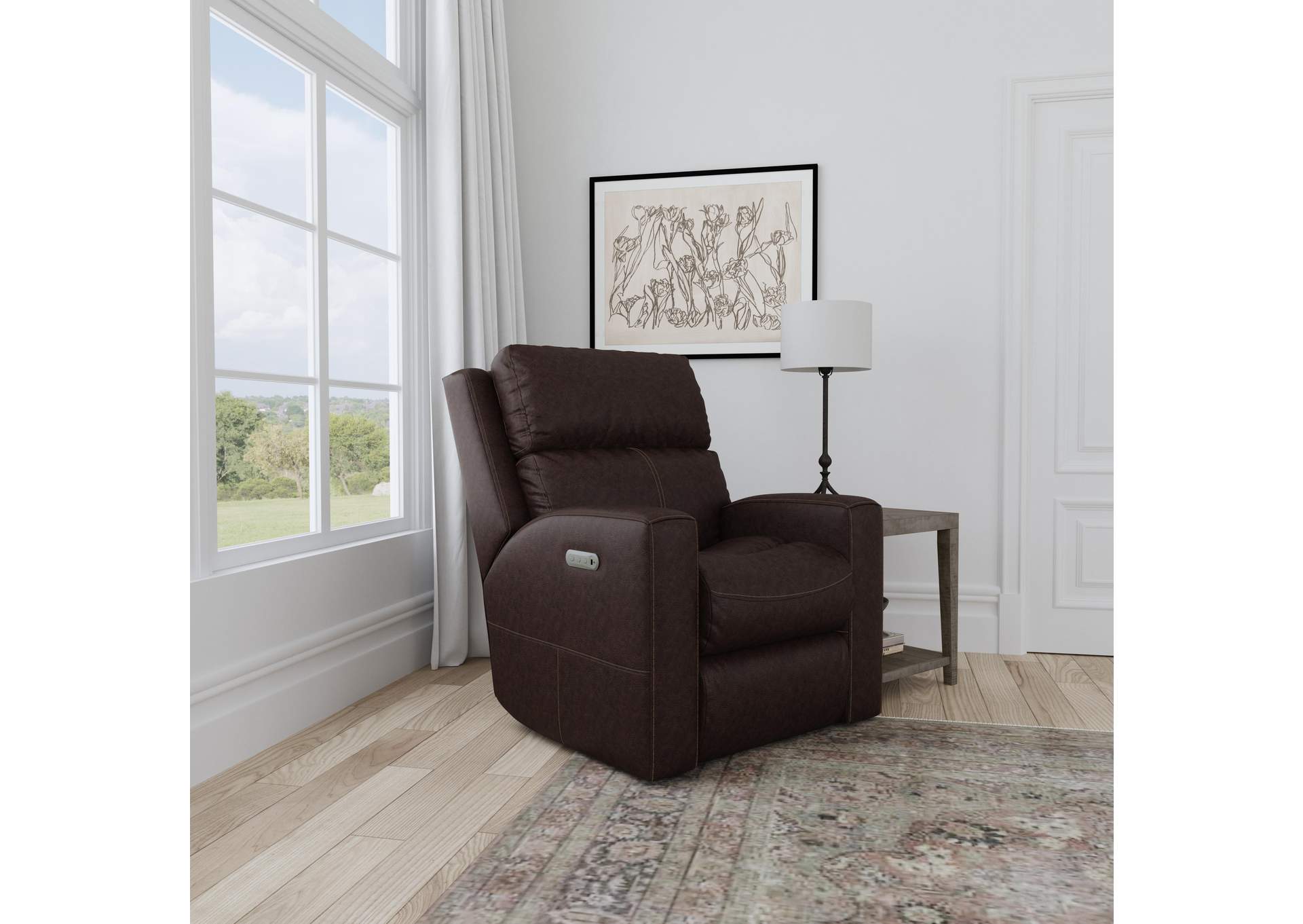 Score Power Recliner With Power Headrest & Lumbar,Flexsteel
