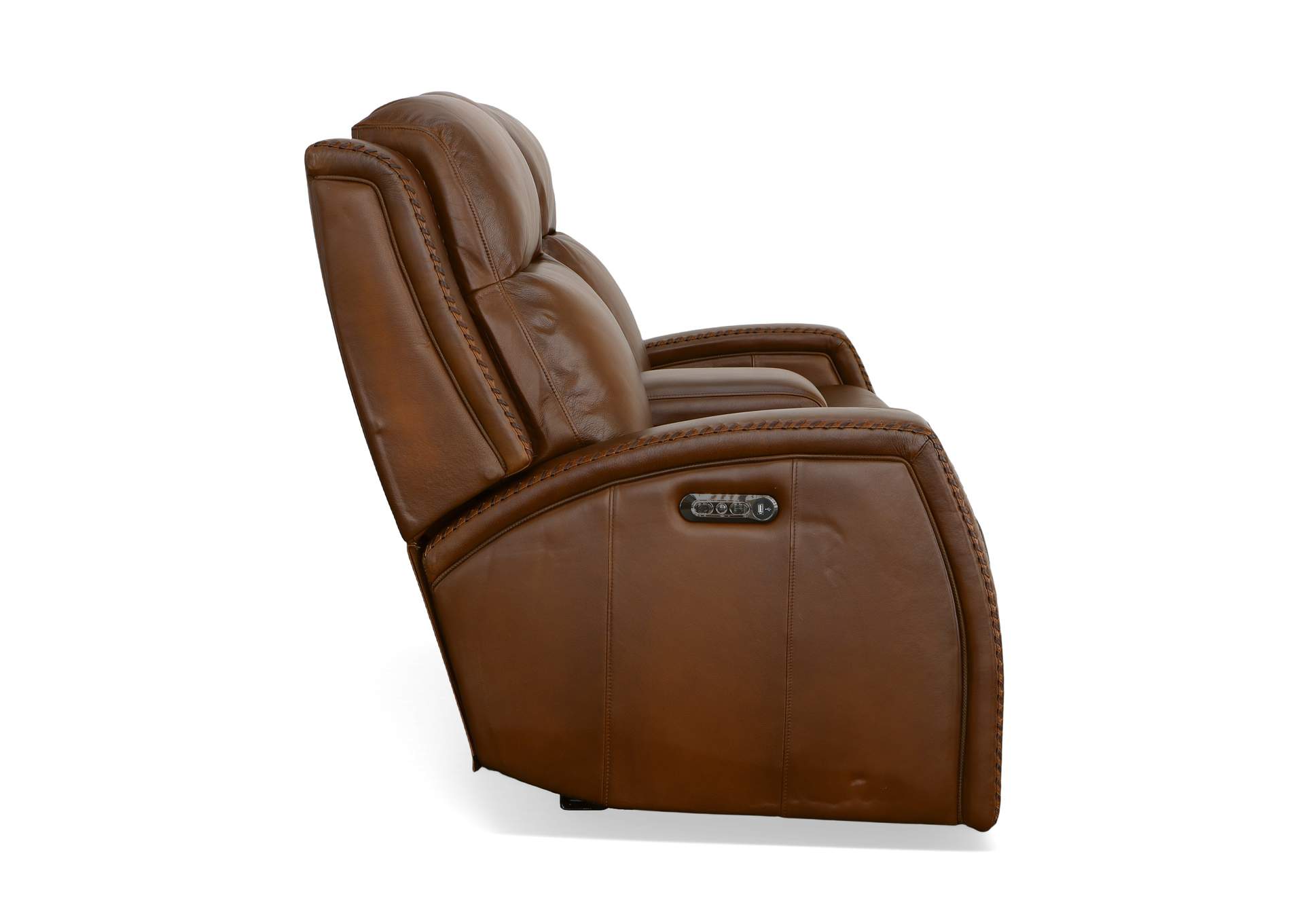 Mustang Power Reclining Loveseat With Console & Power Headrests,Flexsteel