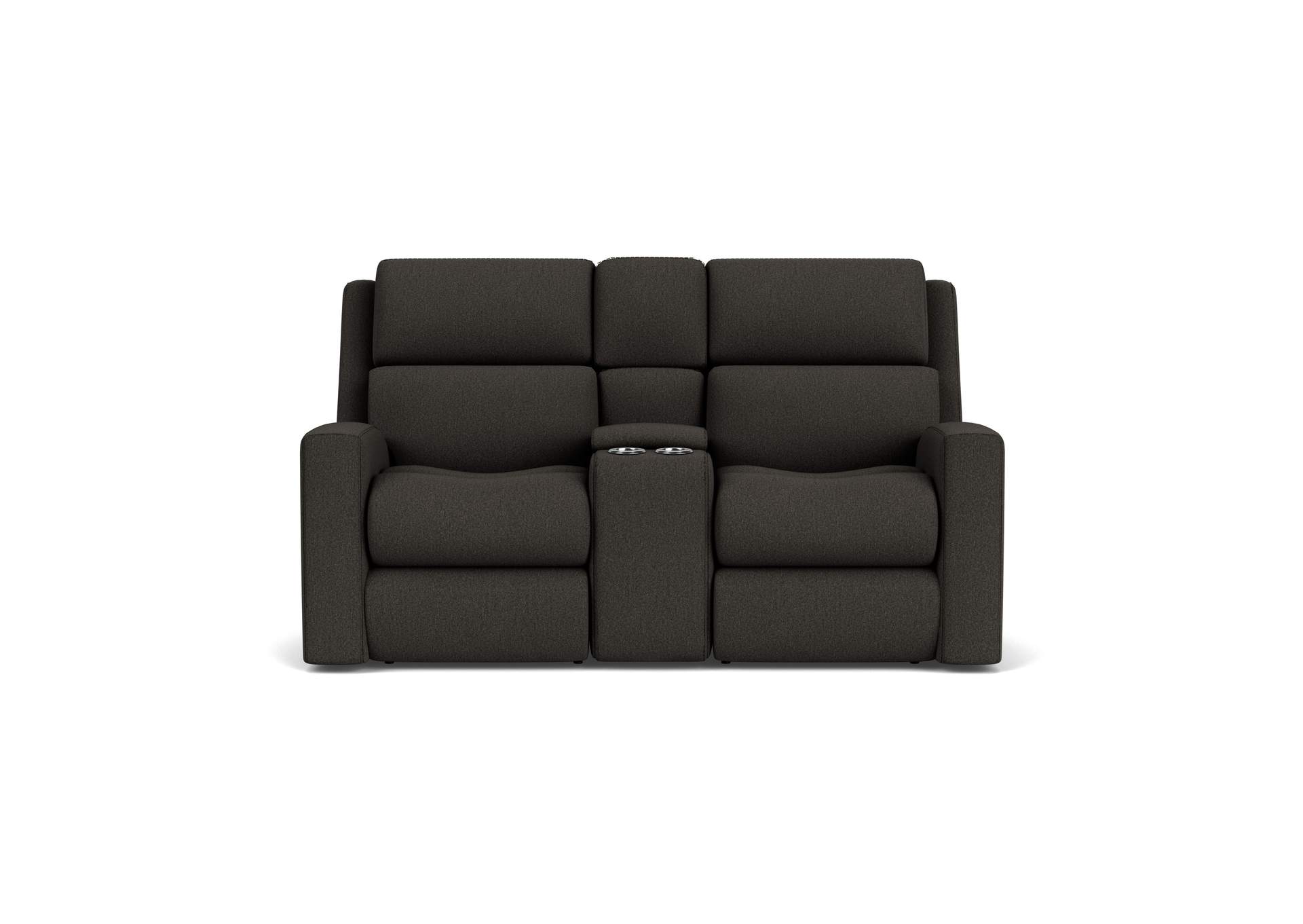 Score Power Reclining Loveseat With Console & Power Headrests & Lumbar,Flexsteel