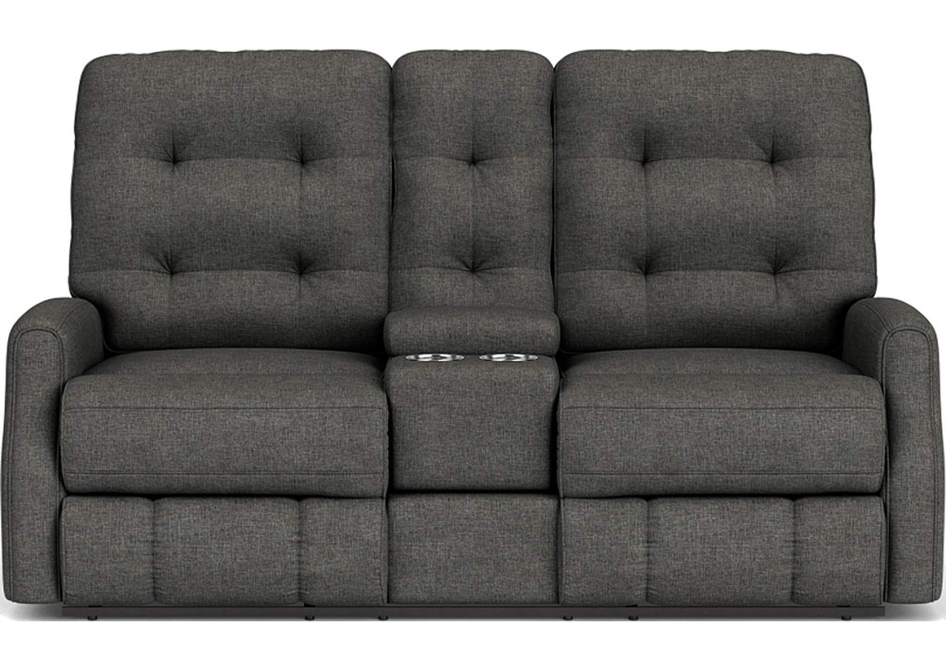 Devon Reclining Loveseat With Console,Flexsteel