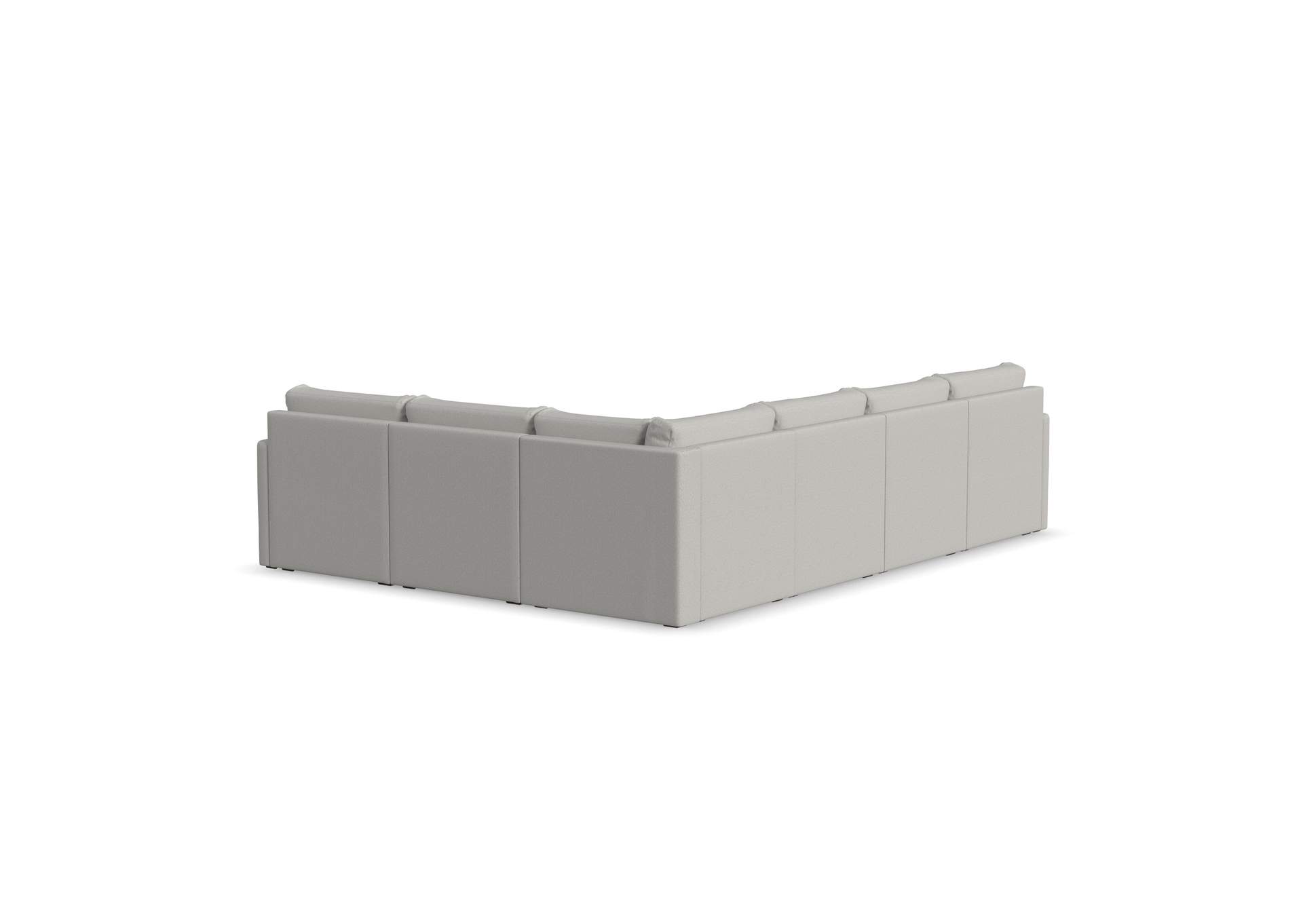 Flex 6 - Seat Sectional With Narrow Arm,Flexsteel