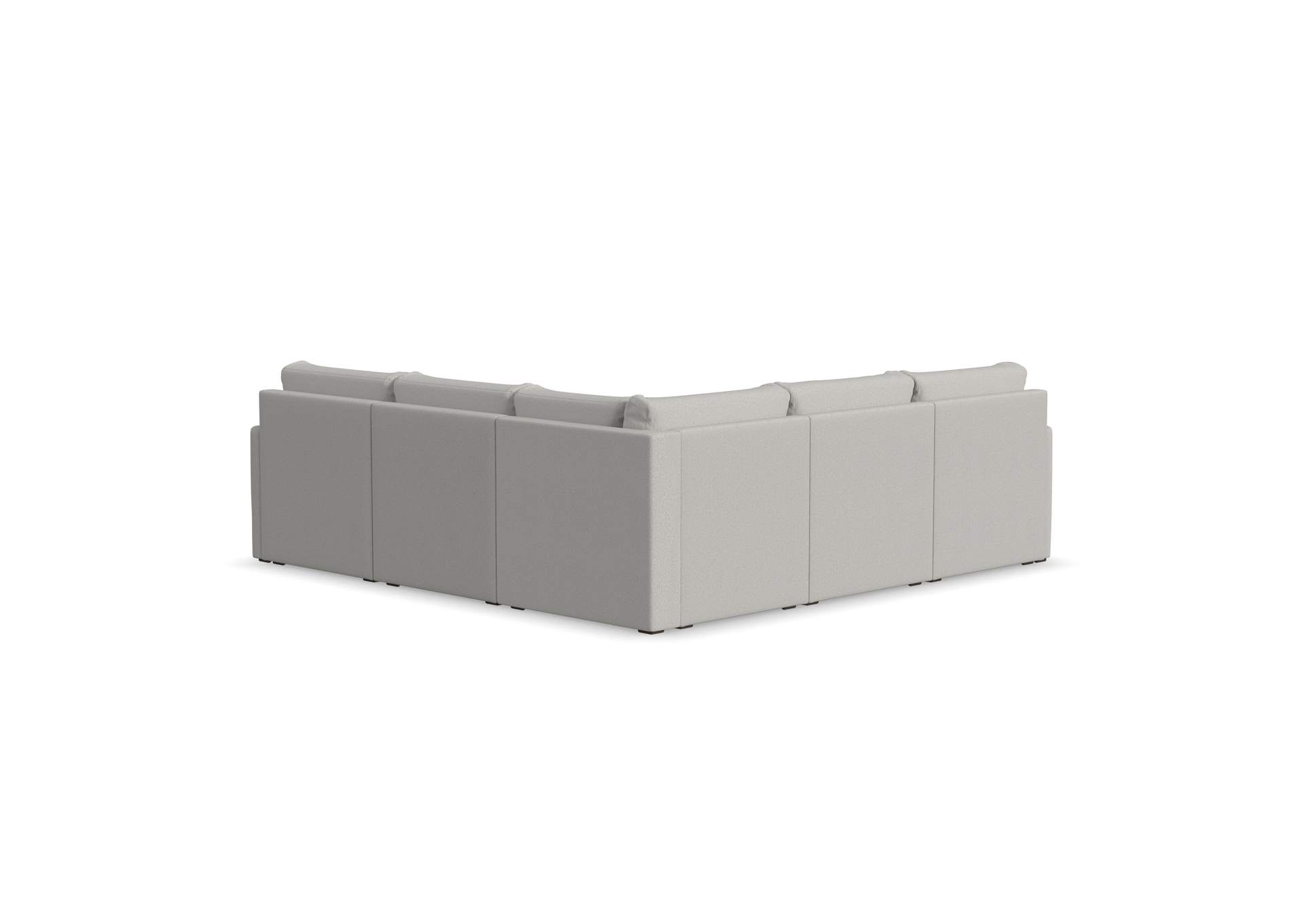 Flex 5 - Seat Sectional With Narrow Arm,Flexsteel
