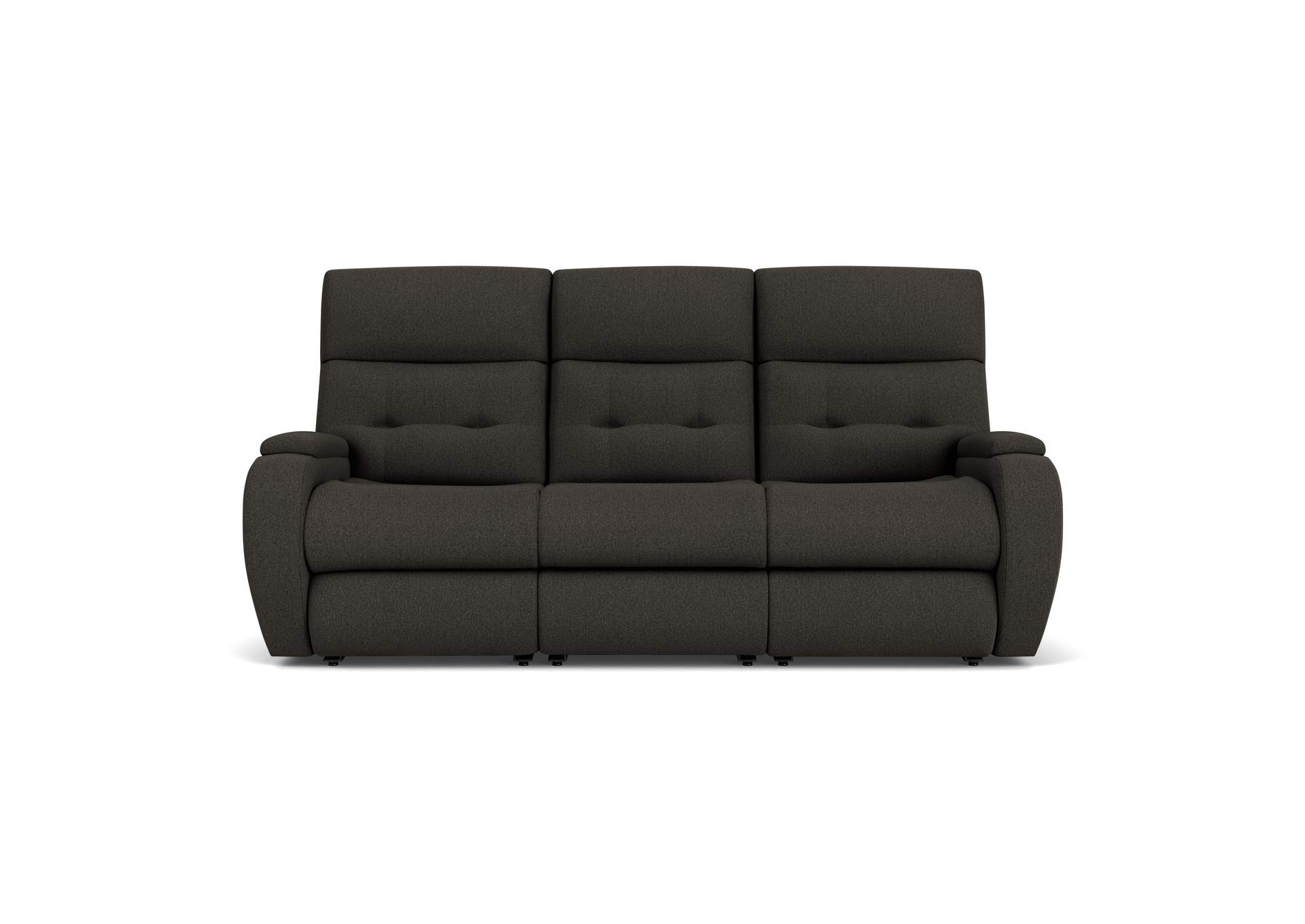 Strait Power Reclining Sofa With Power Headrests,Flexsteel