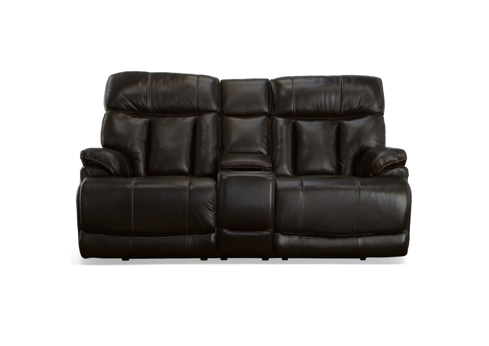 Clive Power Reclining Loveseat With Console, Power Headrests & Lumbar,Flexsteel