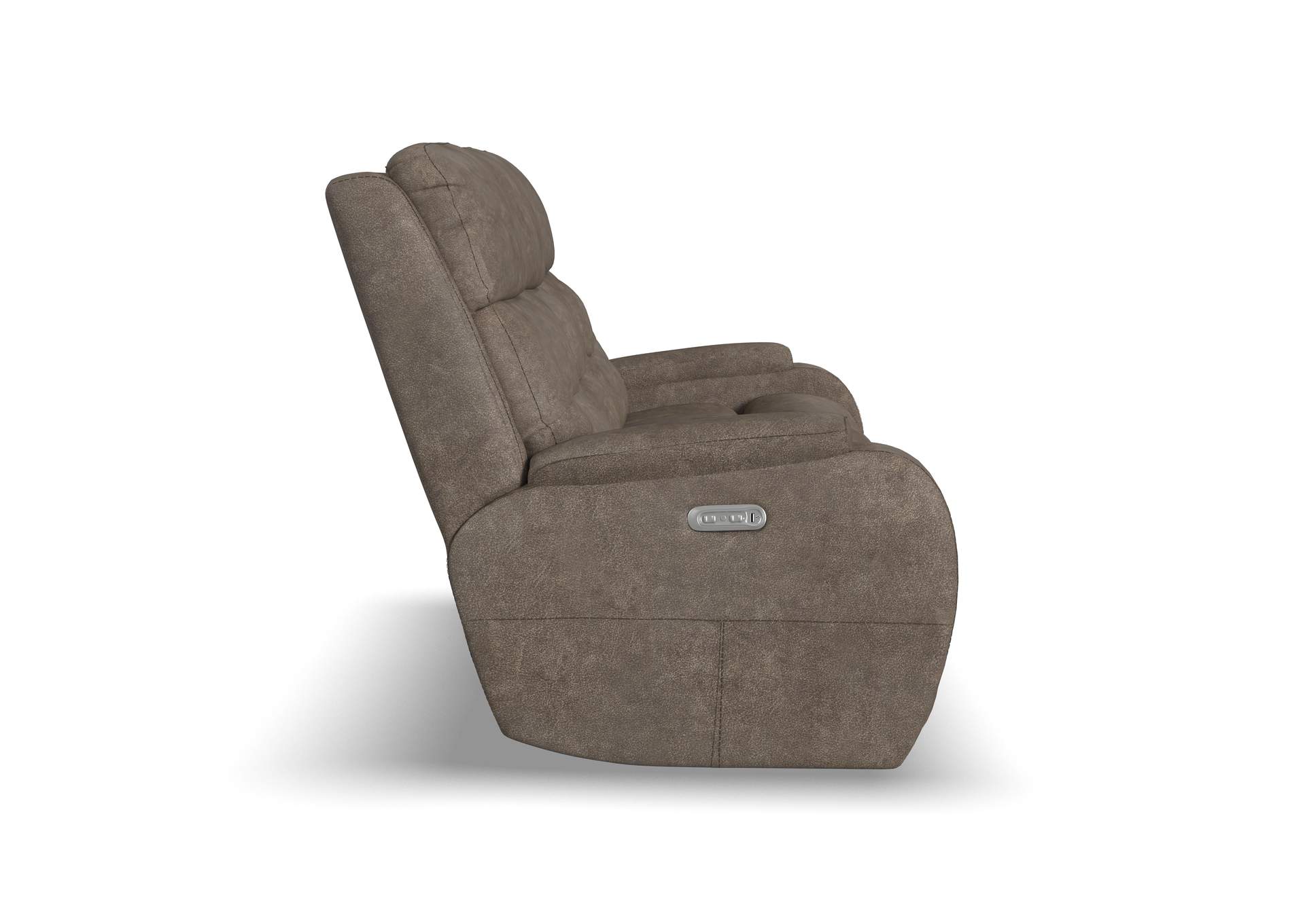 Strait Power Reclining Sofa With Power Headrests,Flexsteel