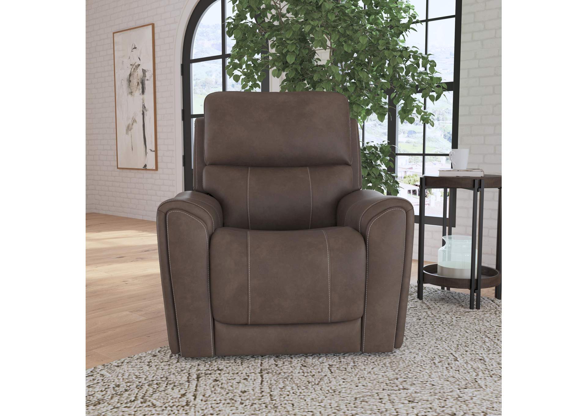 Carter Power Recliner With Power Headrest & Lumbar,Flexsteel