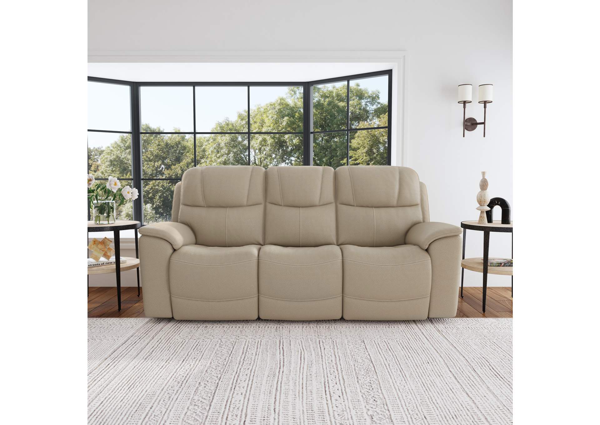 Crew Power Reclining Sofa With Power Headrests & Lumbar,Flexsteel