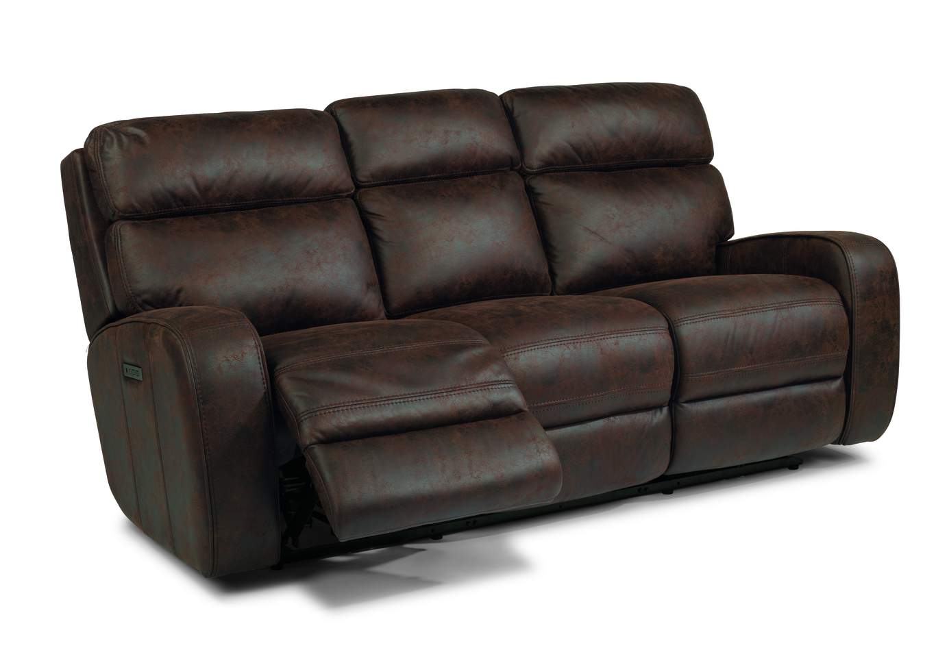 Tomkins Park Steel Power Reclining Sofa with Power Headrests,Flexsteel