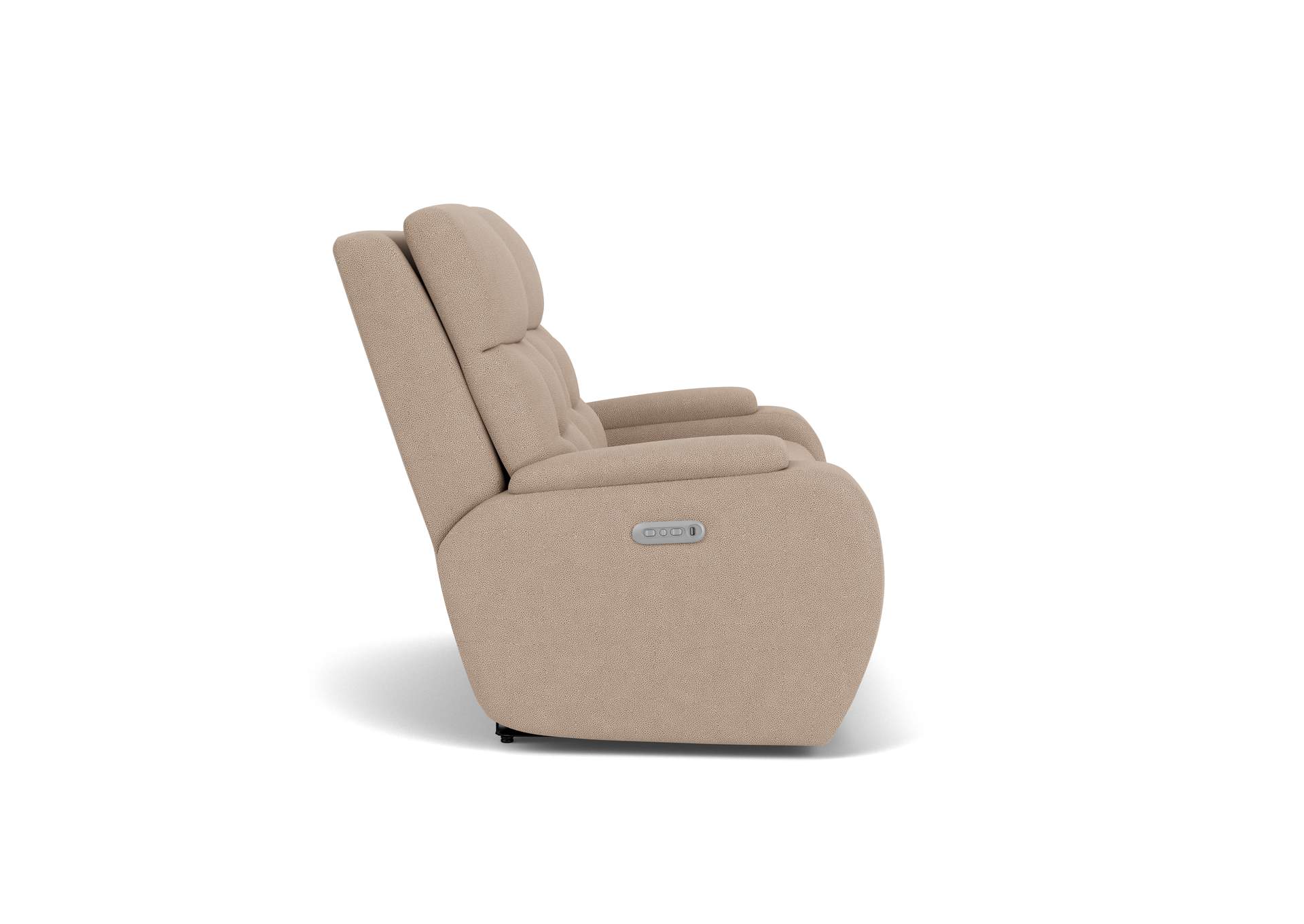 Strait Power Reclining Loveseat With Power Headrests,Flexsteel